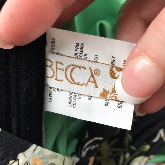 Becca French Valley High Leg One -Piece Bathing Suit Size 2X New - Picture 8 of 9